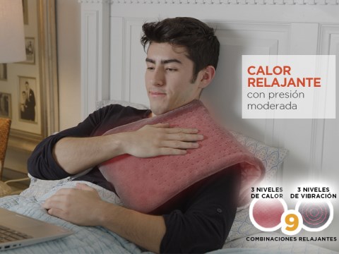 Almohadilla Termica Xl Para Aliviar El Dolor De Espalda, Cuello Y Hombros  Co