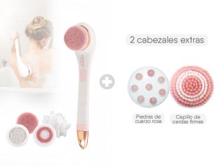 PURE PERFECTION BODY BRUSH 1  UNIDAD  + PURE PERFECTION 2 CABEZALES EXTRA 1  UNIDAD KIT