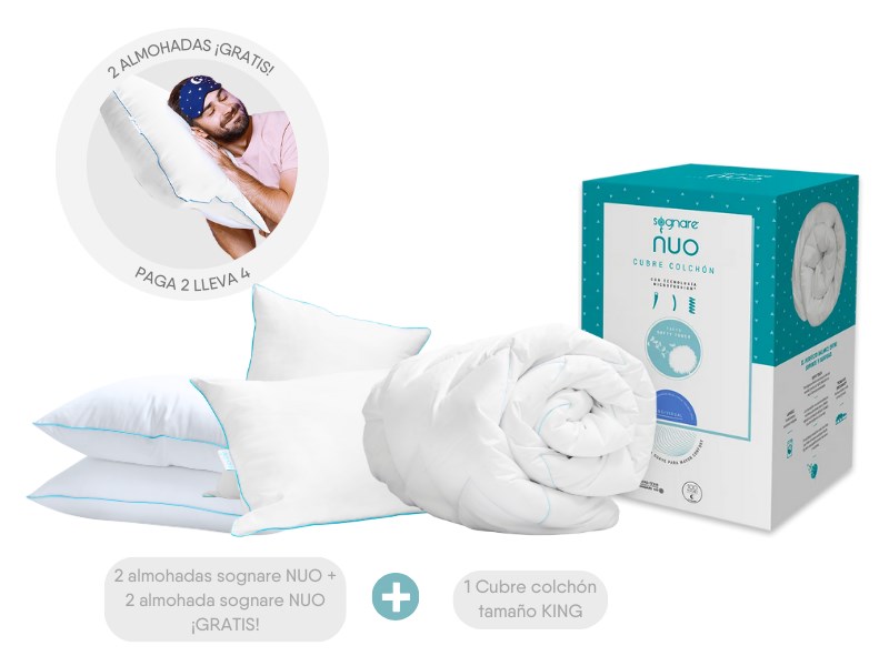 Pack Colchon de espuma 70x160 - Altura 16 CM NIRVANA+ 1 Almohada junior  70x35 + 1 Protector colchon 70x160 cm